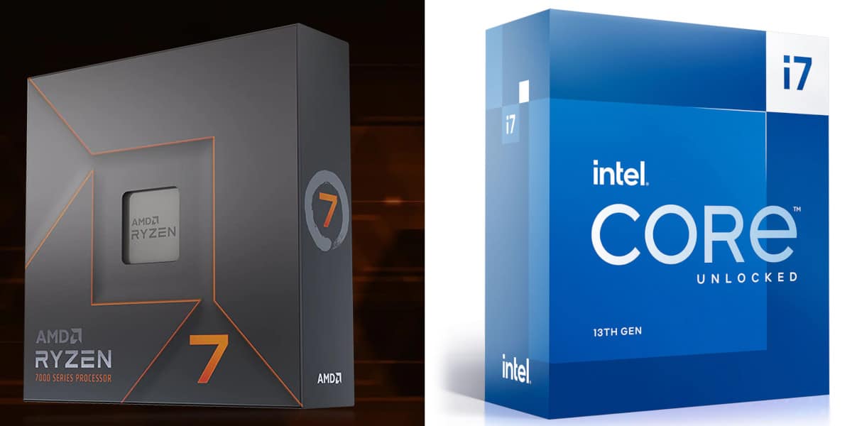 CPUs Intel Core i7-13700K e AMD Ryzen 7 7700X têm desempenhos similares em  testes vazados