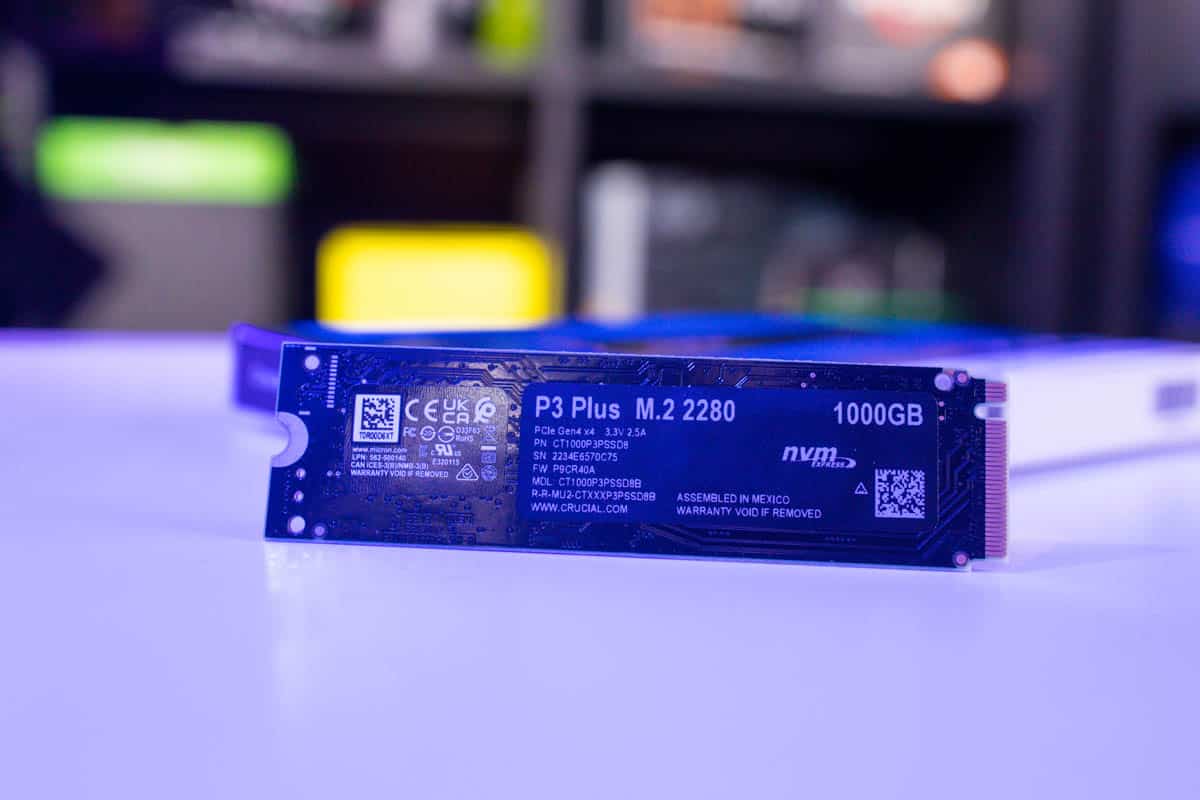 Crucial P3 Plus 4TB M.2 PCIe Gen 4 NVMe SSD, Up to 4800MB/s