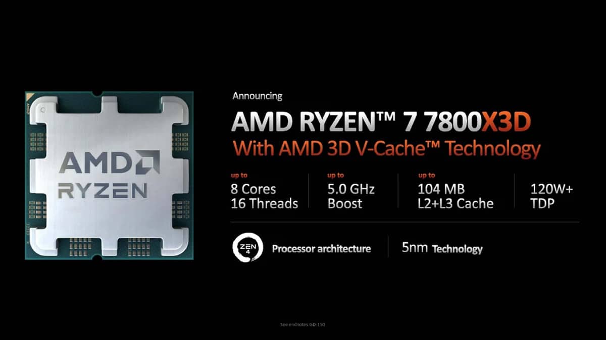 Ryzen 7 7800x3D vs other CPU 