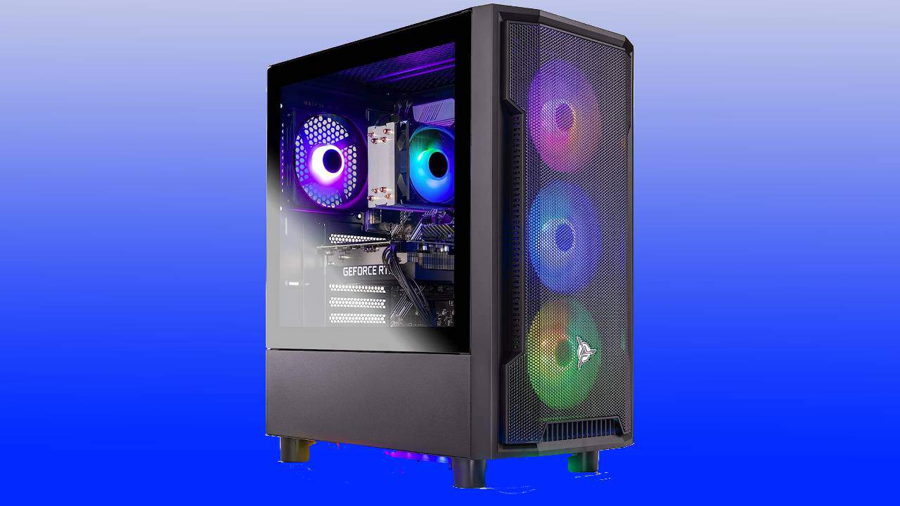  Skytech Gaming Shadow Gaming PC Desktop – Intel Core i5 12400F  2.5 GHz, NVIDIA RTX 3060 Ti, 1TB NVME SSD, 16GB DDR4 RAM 3200, 600W Gold  PSU, 11AC Wi-Fi, Windows 11