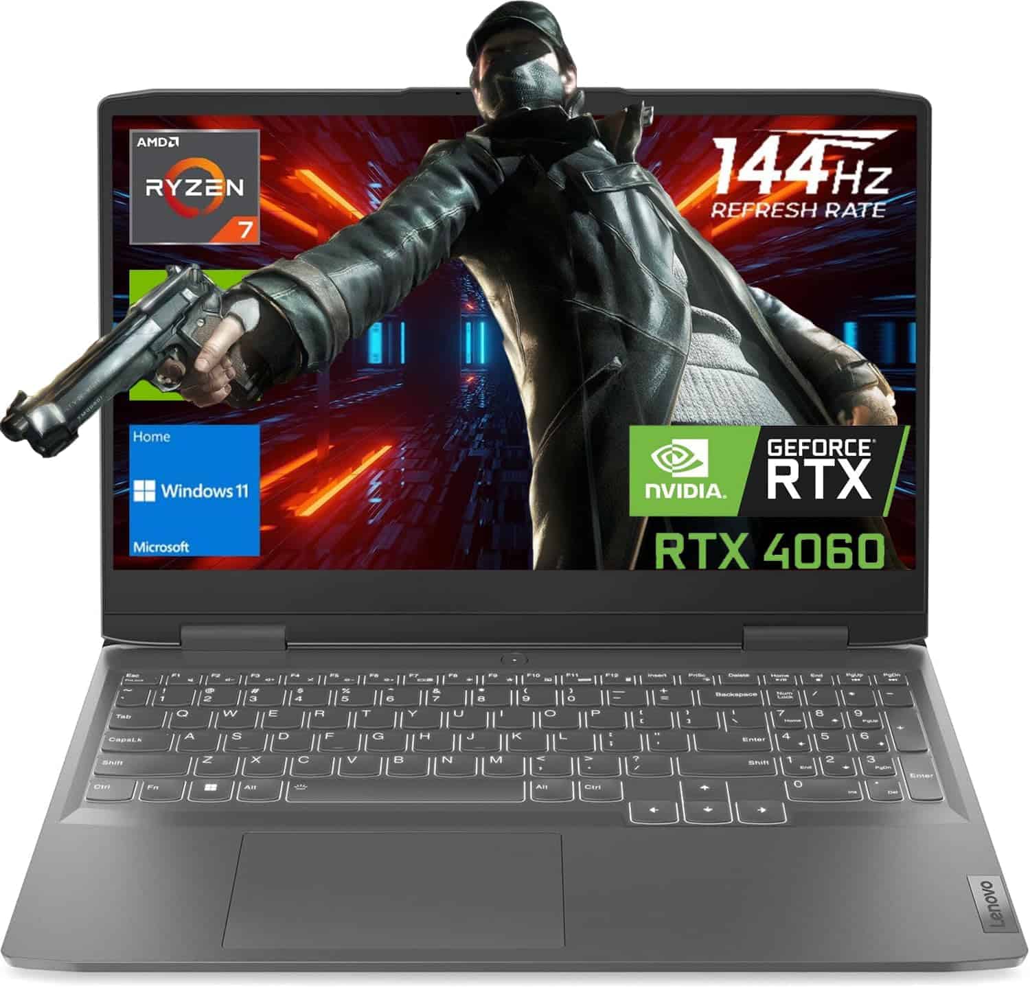 Dell G15 5535 Gaming Laptop , 15.6 FHD Display, AMD Ryzen 7 7840HS, 32 GB  DDR5 RAM, 1 TB PCIe SSD, NVIDIA GeForce RTX 4060, Backlit Keyboard, Windows  11 Home, Dark Shadow Gray 