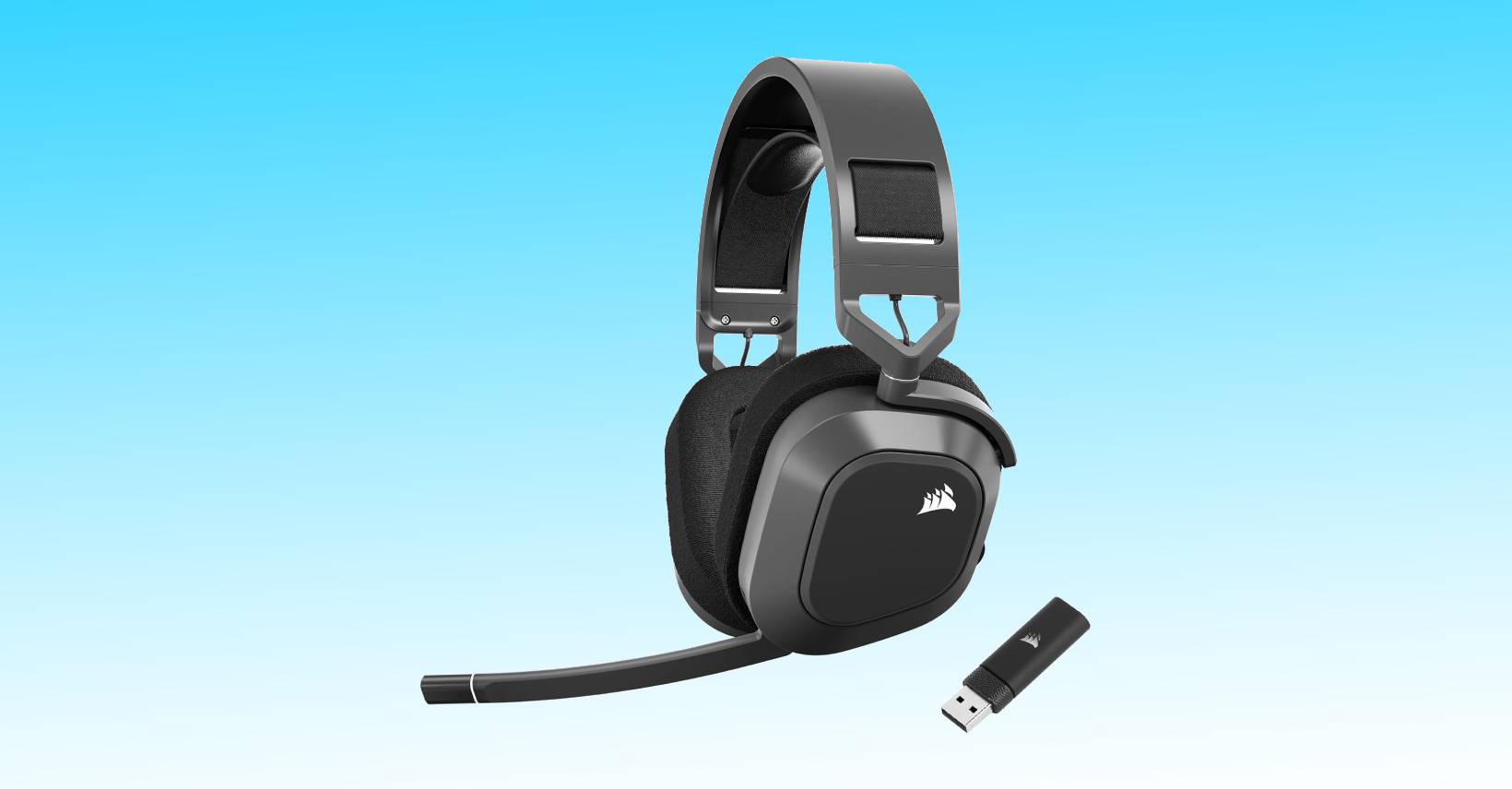 headset Corsair HS80 MAX RGB Wireless Carbón - Versus Gamers