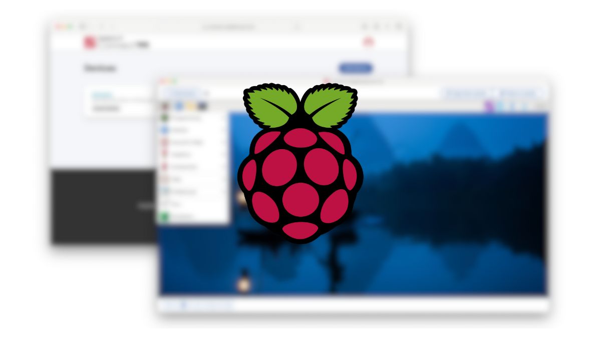 Raspberry Pi Connect program with logo